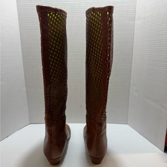 Loeffler Randall leather boots sz 7.5 - Picture 3 of 9